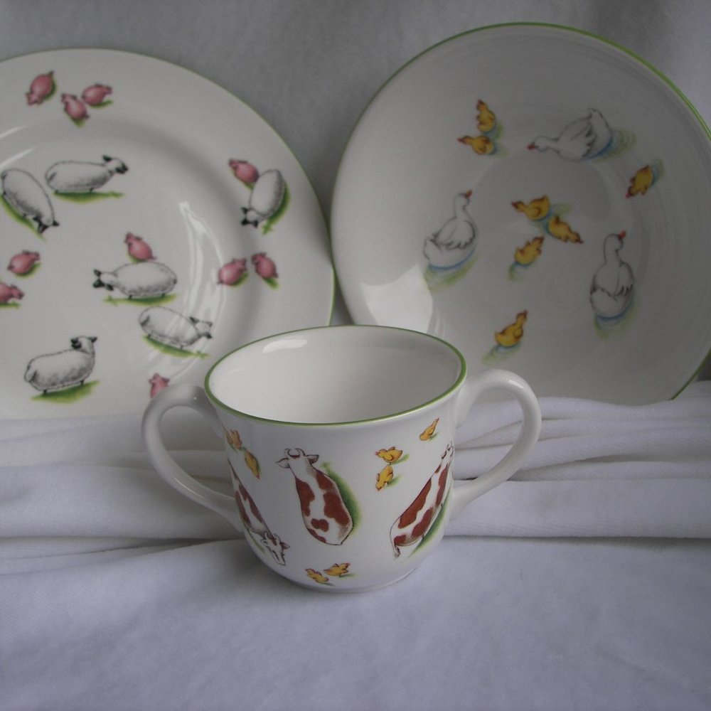 Tiffany & Co. "Tiffany Farm" China Child Feeding Set